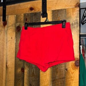 H&M Women's Bright Red Athletic Shorts